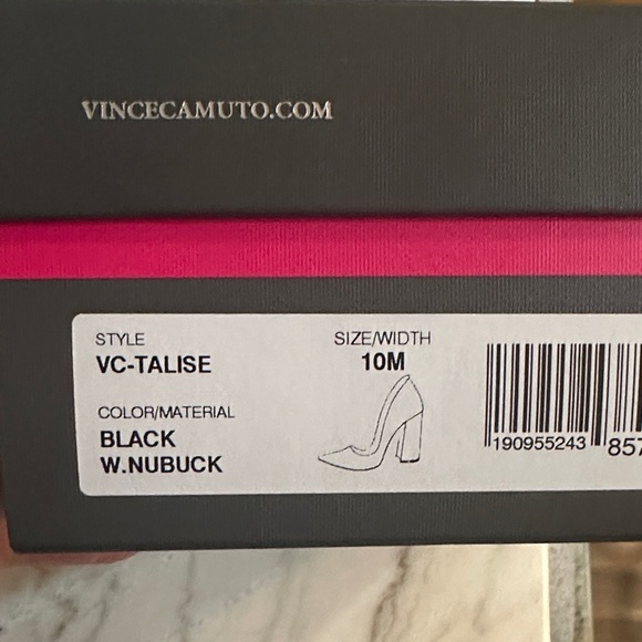 Vince Camuto Elegant Black Heels Size 10 - Picture 6 of 6